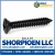 8-15X1/2 Phillips Oval Self Tapping Screw Type A Fully Threaded Black Oxide and Oil (Pack Qty 10,000) BC-0808APOB