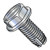 3/8-16X1 1/2 Slotted Indented Hex Washer Thread Cutting Screw Type 1 Fully Threaded Zinc And (Pack Qty 500) BC-37241SW