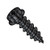 6-18X1/2 Phillips Indented Hex Washer Self Tapping Screw Type A Full Threaded Black Oxide (Pack Qty 10,000) BC-0608APWB