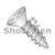 6-18X1/2 Square Flat Self Tapping Screw Type A Fully Threaded 18-8 Stainless Steel (Pack Qty 5,000) BC-0608AQF188
