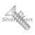 6-20X3/8 Phillips Flat Undercut Self Tapping Screw Type B Fully Threaded 18 8 Stainless (Pack Qty 5,000) BC-0606BPU188