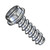6-20X5/16 Slotted Indented Hex Washer Self Tapping Screw Type B Fully Threaded Zinc (Pack Qty 10,000) BC-0605BSW