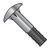 5/8-11X20 Timber Bolt Partially Threaded Galvanized (Pack Qty 15) BC-62320BTBG