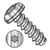 10-16X3/8 6 Lobe Pan Self Tapping Screw Type B Fully Threaded 18 8 Stainless Steel (Pack Qty 4,000) BC-1006BTP188