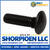1/4-20X1 1/2 Carriage Bolt Fully Threaded Black Zinc (Pack Qty 1,000) BC-1424CBZ