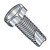 10-32X3/4 Unslotted Indented Hex Head Thread Cutting Screw Type 23 Full Thread Zinc (Pack Qty 6,000) BC-11123H