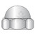 M3-0.5 Metric Din 1587 Domed Cap Acorn Nut A2 Stainless Steel (Pack Qty 4,000) BC-M3D1587A2