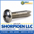 4-40X3/8 Phillips Pan Thread Cutting Screw Type 23 Fully Threaded 18-8 Stainless Steel (Pack Qty 5,000) BC-04063PP188