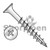 8X1 5/8 Phillips Bugle Head Course Thread Type 17 Point Deck Screw Dacrotized (Pack Qty 5,000) BC-0826DPG17