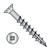8X1 1/2 Square Flat Nibs Deck Screw Type 17 2/3 Thread Zinc 1,000HR Salt Spray (Pack Qty 6,000) BC-0824DQF17HC