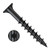 9X2 1/2 6 lobe Flat w/Nibs Deep Thread Wood Screw Type 17 2/3 Thread Black Oxide (Pack Qty 2,200) BC-0940DTF17B
