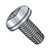 1/4-20X1/2 Square Recess Pan Thread Cutting Screw Type F Fully Threaded Zinc (Pack Qty 2,000) BC-1408FQP