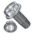 8-32X5/8 Unslotted Ind Hex Washer Serrated Thread Cutting Screw Type F Full Thread Zinc (Pack Qty 9,000) BC-0810FWS