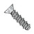 2-32X7/16 Phillips Flat High Low Screw Fully Threaded 18 8 Stainless Steel (Pack Qty 5,000) BC-0207HPF188