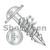 14-12X2 1/2 Phillips Round Washer High Low Install Screw Type 17 2/3 Thread Zinc (Pack Qty 1,500) BC-1440HPRW17