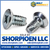 4-40X1/4 Phillips Flat Undercut Thread Cutting Screw Type 23 Fully Threaded Zinc (Pack Qty 10,000) BC-04043PU