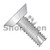 6-32X1/2 Phillips Flat Undercut Thread Cutting Screw Type 23 Fully Thread 18-8 Stainless (Pack Qty 5,000) BC-06083PU188