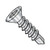 10-16X1 1/2 Square Recess Flat Head Fully Threaded Self Drilling Screw 18-8 Stainless Steel (Pack Qty 1,000) BC-1024KQF188
