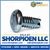 10-32X3/8 Slotted Pan Thread Cutting Screw Type 23 Fully Threaded Zinc (Pack Qty 9,000) BC-11063SP