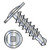8-18X3/8 Square Recess Modified Truss Head Self Drilling Screw Full Thread Zinc (Pack Qty 6,000) BC-0806KQM
