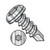 8-18X1 1/2 6 Lobe Pan Full Thread Self Drilling Screw 18-8 Stainless Steel (Pack Qty 1,000) BC-0824KTP188