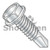 1/4-20X3/4 Unslotted Hex washer Self Drilling Screw Full Thread Machine Screw Zinc (Pack Qty 2,000) BC-1412KWMS