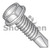 12-24X3/4 Unslotted Hex washer Self Drilling Screw Full Thread 18-8 Stainless Steel (Pack Qty 1,000) BC-1212KWMS188