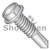12-24X1 1/4 Unslotted Hex washer Self Drilling Screw #4 Point Full Thread 410 Stainless Steel (Pack Qty 1,000) BC-1220KWMS4410