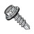 1/4-14X1 Unslotted Hex washer w/Bonded NEO EPDM Washer Self Drill Screw Full Thread 18 8 Stainless (Pack Qty 500) BC-1416KWN188