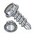 8-18X1 1/4 Unslotted Hex washer Serrated Self Drilling Screw Full Thread Zinc (Pack Qty 3,000) BC-0820KWS