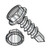 6-20X1/2 Unslotted Hex washer Serrated Self Drilling Screw Full Thread 18 8 Stainless Steel (Pack Qty 2,000) BC-0608KWS188
