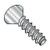6-19X3/8 Phillips Flat Thread Rolling Screws 48-2 Full Thread 410 Stainless Passivated Wax (Pack Qty 4,000) BC-0606LPF410