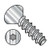 6-19X1/2 6 Lobe Flat Thread Rolling Screws 48-2 Full Thread 18 8 Stainless Steel Passivate Wax (Pack Qty 5,000) BC-0608LTF188