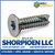6-32X1/2 6 Lobe Flat Thread Cutting Screw Type 23 Fully Threaded Zinc (Pack Qty 10,000) BC-06083TF