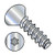 M5-2.3X12 Metric 6 Lobe Flat Thread Rolling Screw 45 Degree Full Thread Zinc (Pack Qty 6,000) BC-M512LTF4