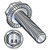 M6-1.0X25 Metric Din 6921 Class 8.8 Indent Hex Flanged Washer Serrated Screw Full Thread Zinc (Pack Qty 1,750) BC-M625MWW8