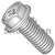10-32X1/2 Phillips Indented Hex Washer Machine Screw Fully Threaded 18 8 Stainless Steel (Pack Qty 1,500) BC-1108MPW188