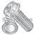 10-24X3/8 Phillips Indented Hex Washer Head Serrated Machine Screw Fully Threaded Zinc (Pack Qty 7,000) BC-1006MPWS