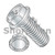 6-32X3/8 Phillips Hex Washer Serrated Machine Screw Full Thread Nickel (Pack Qty 10,000) BC-0606MPWSNP