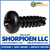 6-20X1/4 Phillips Pan Thread Cutting Screw Type 25 Fully Threaded Black Oxide and Oil (Pack Qty 10,000) BC-06045PPB