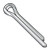 3/32X3/4 MS9245, Extended Prong Chisel Point Cotter Pins T321 Stainless DFAR (Pack Qty 500) BC-MS9245-45