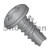 4-24X3/8 Phillips Pan Thread Cutting Screw Type 25 Fully Threaded Black Zinc (Pack Qty 10,000) BC-04065PPBZ