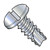 2-32X1/4 Slotted Pan Thread Cutting Screw Type 25 Fully Threaded Zinc (Pack Qty 10,000) BC-02045SP