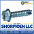 6-20X5/16 Slotted Indented Hex Washer Thread Cutting Screw Type 25 Full Threaded Zinc (Pack Qty 10,000) BC-06055SW