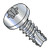 2-32X1/4 6 Lobe Pan Thread Cutting Screw Type 25 Fully Threaded Zinc (Pack Qty 10,000) BC-02045TP