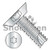 6-20X5/16 6 Lobe Flat Undercut Thread Cutting Screw Type 25 Fully Threaded Zinc (Pack Qty 10,000) BC-06055TU