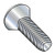 10-24X3/4 Phillips Oval Thread Rolling Screws Thread Rolling Screw Full Thread Zinc & Wax (Pack Qty 3,000) BC-1012RPO