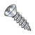 1/4-14X1 Phillips Oval Self Tapping Screw Type AB Fully Threaded Zinc (Pack Qty 2,500) BC-1416ABPO