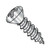 4-24X1 Phillips Oval Self Tapping Screw Type AB Fully Threaded 18-8 Stainless (Pack Qty 5,000) BC-0416ABPO188