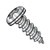 12-14X2 Phillips Pan Self Tapping Screw Type AB Fully Threaded 18-8 Stainless Steel (Pack Qty 1,000) BC-1232ABPP188